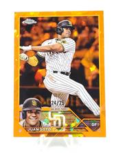 Juan Soto [Orange] #1 Baseball Cards 2023 Topps Chrome Sapphire Prices