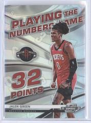 Jalen Green Basketball Cards 2021 Panini Contenders Optic Playing the Numbers Game Prices