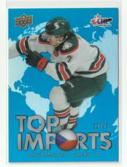 David Moravec [Blue] #TI-5 Hockey Cards 2022 Upper Deck CHL Top Imports Prices