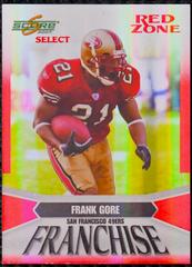 Frank Gore [Red Zone] #121 Football Cards 2007 Panini Score Select Prices