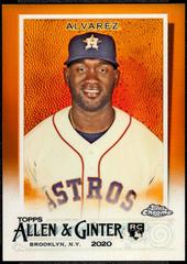 Yordan Alvarez [Orange] #118 Baseball Cards 2020 Topps Allen & Ginter Chrome Prices