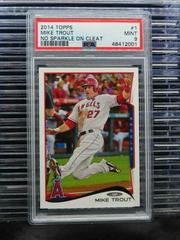 Mike Trout [No Sparkle on Cleat] #1 Baseball Cards 2014 Topps Prices