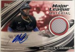 Jazz Chisholm Jr. [Red] #MLMA-JC Baseball Cards 2023 Topps Update Major League Material Autographs Prices