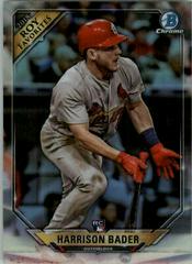 Harrison Bader [Orange Refractor] #HB Baseball Cards 2018 Bowman Rookie of the Year Favorites Prices