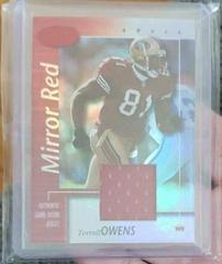 Terrell Owens [Mirror Red Jersey] Football Cards 2002 Leaf Certified Prices