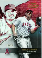 Mike Trout [Class 1 Red] Baseball Cards 2020 Topps Gold Label Prices