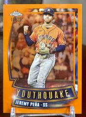 Jeremy Pena [Orange] Baseball Cards 2023 Topps Chrome Youthquake Prices