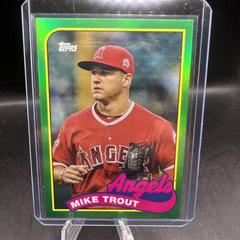 Mike Trout, Shohei Ohtani [Green] #89DH-5 Baseball Cards 2023 Topps Archives 1989 Doubleheaders Prices