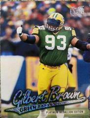 Gilbert Brown [Platinum Medallion] Football Cards 1997 Ultra Prices