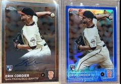 Erik Cordier [Blue Refractor] #AR-EC Baseball Cards 2015 Topps Chrome Autograph Rookies Prices