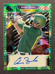 Aaron Zavala [Green] Baseball Cards 2021 Pro Set Autographs Prices