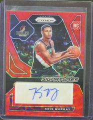 Kris Murray [Choice Prizm] #11 Basketball Cards 2023 Panini Prizm Rookie Signature Prices