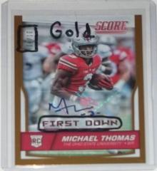 Michael Thomas [Autograph First Down] #362 Football Cards 2016 Panini Score Prices