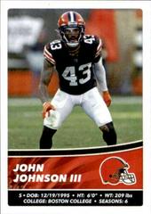 John Johnson III #155 Football Cards 2022 Panini NFL Stickers Prices