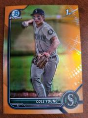 Cole Young [Orange] #BD-112 Baseball Cards 2022 Bowman Draft Prices