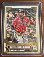 Ronald Acuna Jr. [Jackie Robinson Day Team Logo Swap] #68 Baseball Cards 2022 Topps Gypsy Queen Prices