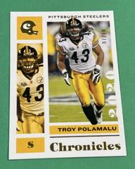 Troy Polamalu [Gold] Football Cards 2020 Panini Chronicles Prices