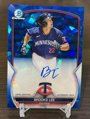 Brooks Lee #BSPA-BL Baseball Cards 2023 Bowman Chrome Sapphire Autographs Prices