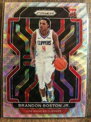 Brandon Boston Jr. [Gold Wave] Basketball Cards 2021 Panini Prizm Prices