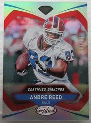 Andre Reed [Red] #3 Football Cards 2018 Panini Certified Diamonds Prices