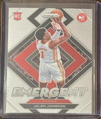 Jalen Johnson #18 Basketball Cards 2021 Panini Prizm Emergent Prices