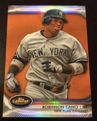 Robinson Cano [Orange Refractor] Baseball Cards 2012 Finest Prices