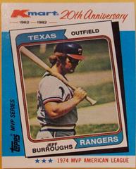 Jeff Burroughs #25 Baseball Cards 1982 Kmart Prices