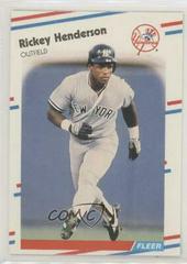 Rickey Henderson Baseball Cards 1988 Fleer Glossy Prices