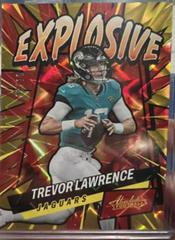 Trevor Lawrence [Gold] Football Cards 2022 Panini Absolute Explosive Prices
