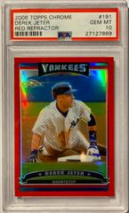 Derek Jeter [Red Refractor] #191 Baseball Cards 2006 Topps Chrome Prices