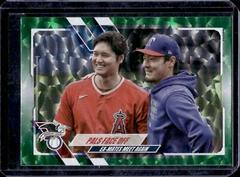 Shohei Ohtani, Kohei Arihara [Green Foil] #US125 Baseball Cards 2021 Topps Update Prices