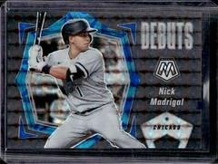 Nick Madrigal [Reactive Blue] #PD16 Baseball Cards 2021 Panini Mosaic Debuts Prices