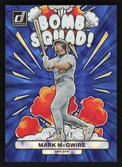 Mark McGwire [Blue] Baseball Cards 2023 Panini Donruss Bomb Squad Prices