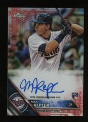 Max Kepler [Red Refractor] #RA-MK Baseball Cards 2016 Topps Chrome Rookie Autographs Prices