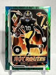 Diontae Johnson [Green] #HR-15 Football Cards 2022 Panini Phoenix Hot Routes Prices