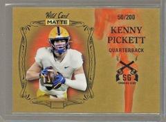 Kenny Pickett [Gold Orange] #SG-9 Football Cards 2022 Wild Card Matte Smoking Guns Prices