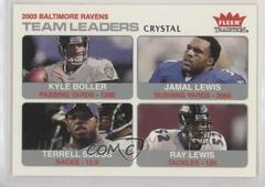 Kyle Boller, Jamal Lewis, Terrell Suggs, Ray Lewis [Crystal] Football Cards 2004 Fleer Tradition Prices