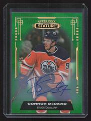 Connor McDavid [Autograph Green] #30 Hockey Cards 2021 Upper Deck Stature Prices