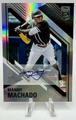 Manny Machado [Autographs] Baseball Cards 2021 Panini Chronicles Elite Prices