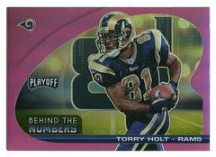 Torry Holt [Pink] #BTN-THO Football Cards 2021 Panini Playoff Behind the Numbers Prices