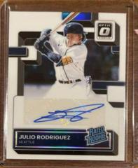 Julio Rodriguez Baseball Cards 2022 Panini Capstone Optic Rated Rookie Signatures Prices