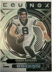 Aaron Rodgers [Green Electric Etch] #19 Football Cards 2023 Panini Obsidian Equinox Prices