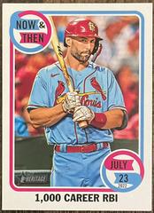 Paul Goldschmidt #NT-14 Baseball Cards 2023 Topps Heritage Now & Then Prices
