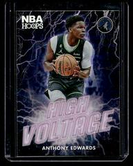 Anthony Edwards #1 Basketball Cards 2023 Panini Hoops High Voltage Prices