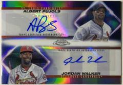Jordan Walker, Albert Pujols Baseball Cards 2023 Topps Chrome Update Dual Autographs Prices