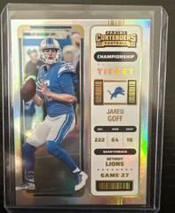 Jared Goff [Championship] #34 Football Cards 2022 Panini Contenders Prices