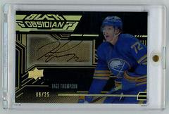 Tage Thompson [Gold] Hockey Cards 2022 SPx UD Black Obsidian Scripts Autographs Prices