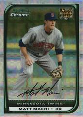 Matt Macri #BDP28 Baseball Cards 2008 Bowman Chrome Draft Prices