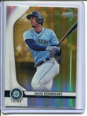 Julio Rodriguez [Gold Refractor] #BPR-18 Baseball Cards 2020 Bowman Sterling Prices