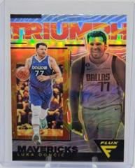 Luka Doncic [Silver] #1 Basketball Cards 2022 Panini Flux Triumph Prices